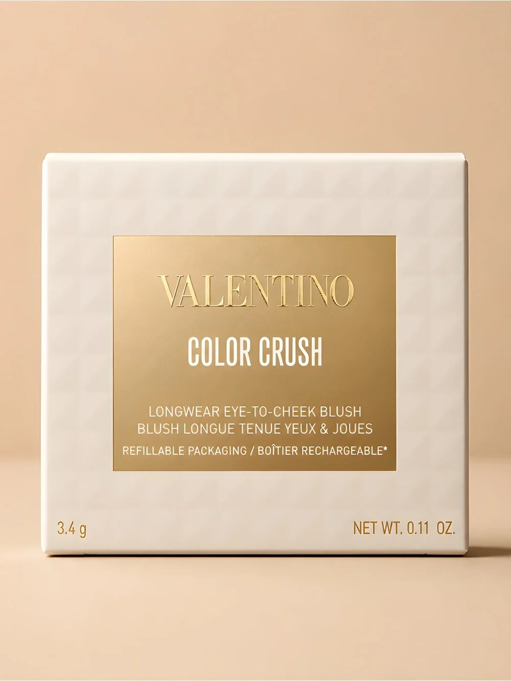 Valentino Color Crush Longwear Eye2Cheek Blush 123R Strike A Pose NIB
